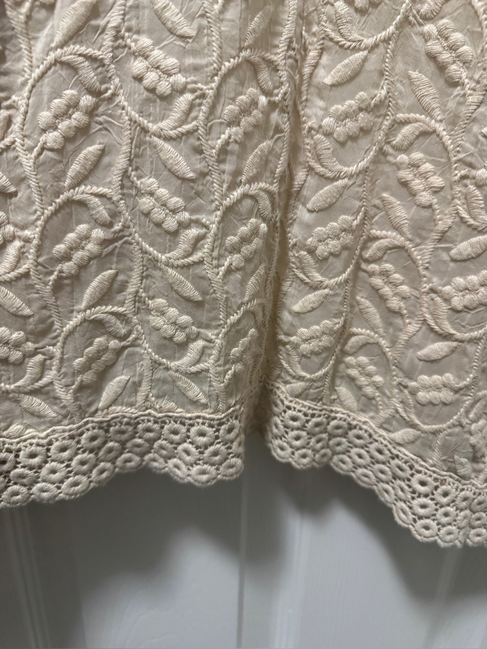 Johnny Was Embroidered Bohemian Lace Crochet Kimono Cardigan Sz S - Picture 8 of 11